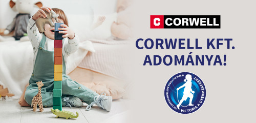 A CORWELL Kft. adományát átutalta